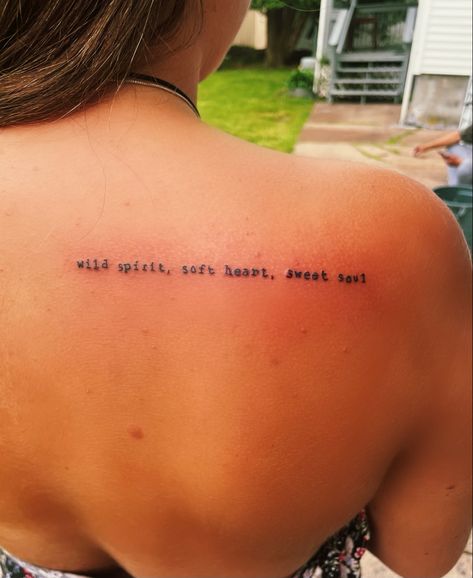 Wild Heart Free Soul Tattoo, Strong Back Soft Front Wild Heart Tattoo, Soft Soul Tattoo, Restless Soul Tattoo, Soul Searching Tattoo, Wild Spirit Soft Heart Sweet Soul Tattoo, Silver Soul Tattoo, Gentle Soul Tattoo, Soft Heart Tattoo