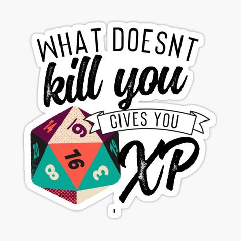 Dnd Sayings, Dnd Humor, Dnd Journal, Dnd Funny, Dungeons And Dragons Dice, Stitch Ideas, Sticker Ideas, Nerd Stuff, Dungeons And Dragons