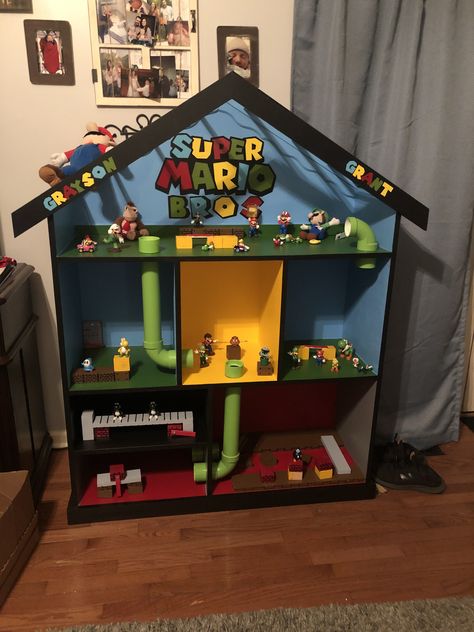 Super Mario Room, Mario Crafts, Mario Room, Mario Theme, Colors Bedroom, Super Mario Bros Birthday Party, Mario Bros Birthday, Mario Bros Party, Super Mario Birthday Party