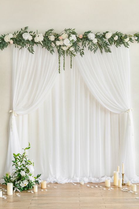 Wedding Backdrop Curtains, Backdrop Curtains, Starry String Lights, Decoration Evenementielle, Curtain Backdrops, Draping Fabric, Wedding Backdrop Design, Arch Decoration, 카드 디자인