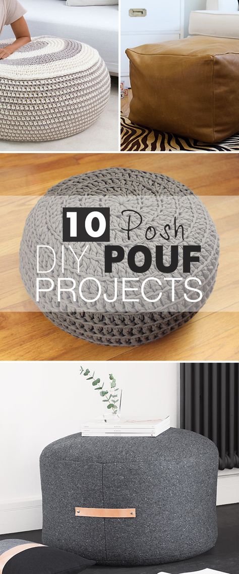 Diy Pouffe How To Make, Diy Pouf Seat, Diy Poofs Ottoman, Pouf Diy, Diy Pouf Ottoman, Ikea Pouf, Diy Pouffe, Diy Puffs, Diy Pouf