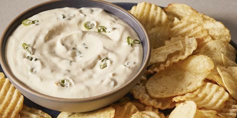 21 Potato Chip Dip Recipes That'll Please a Crowd | Allrecipes Potato Chip Dip Recipes, Potato Chip Dip, Easy Chip Dip, Dip For Potato Chips, Chip Dip Recipes, Cheddar Dip, Chips Dip, Garlic Dip, Easy Dips