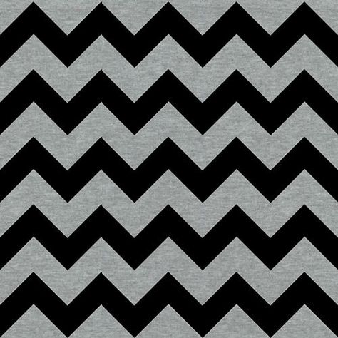 Knit  Black Chevron on Gray Cotton Jersey Blend by PinkDoorFabrics Knit Chevron, Desktop Wallpaper Pattern, Chevron Fabric, Zig Zag Print, Indie Sewing Patterns, Black Chevron, Online Fabric, Zig Zag Pattern