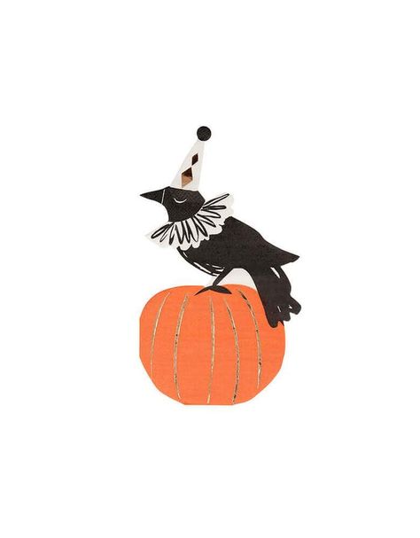 Vintage Halloween Crow Napkins (Set of 16) – Momo Party Crow Party, Halloween Party Table, Halloween Icon, Bad Omens, Halloween Illustration, Halloween Icons, Arte Sketchbook, Halloween Inspiration, Vintage Fall