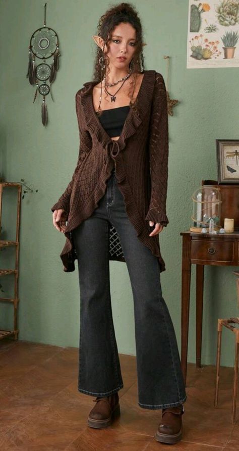 Elven Beauty, Whimsigoth Outfits, Easy Fits, Indie Fits, Styling Clothes, Boho Witch, Simple Casual Outfits, Fairy Style, 2000s Outfits