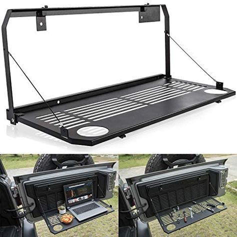 Aksesoris Jeep, Door Support, Mobil Off Road, Accessoires 4x4, Auto Jeep, Tailgate Table, Jimny Suzuki, Jeep Camping, Door Table