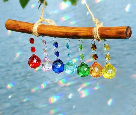 Diy Resin Keychain, Window Suncatchers, Garden Window, Diy Wind Chimes, Crystal Suncatcher, Table Bed, Garden Christmas, Rainbow Maker, Jewelry Making Kit