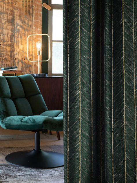 Luxury Fishbone Pattern Jacquard Curtain Custom Drapes Herringbone Pattern Stripes Gold Lines Living Room Finished Curtain green - Etsy Green Curtains Living Room, Jacquard Curtains, Striped Bedroom, Art Deco Curtains, Retro Curtains, Gold Curtains, Luxury Curtains, Quality Curtains, Green Curtains