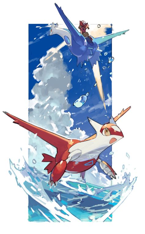 Latios Pokemon, Latios And Latias, Legendary Pokemon, Cool Pokemon Wallpapers, Art Pokemon, Pokemon Images, Pokemon Wallpaper, Pokémon Stuff, Cute Pokemon Wallpaper