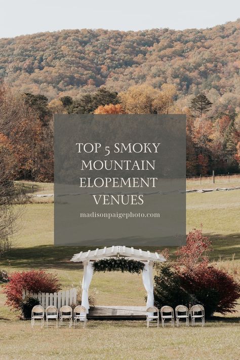 Chattanooga Tennessee Wedding Venues, Tennessee Cabin Wedding, Eloping In Tennessee, Smoky Mountains Elopement, East Tennessee Elopement, Micro Wedding Tennessee, Tennessee Micro Wedding, Mountain Wedding Venues Tennessee, Elopement Ideas Tennessee