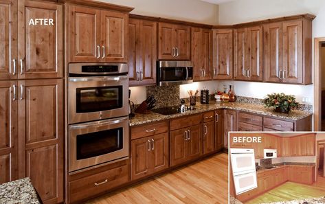 12 Stunning Reface Kitchen Cabinets Before and After Projects You Must See – JimenezPhoto Renew Kitchen Cabinets, Elegant Kitchen Cabinets, Quartz Countertops Cost, Cost Of Countertops, Kitchen Cabinets Before And After, Affordable Cabinets, Hickory Cabinets, Off White Kitchens, Corian Countertops