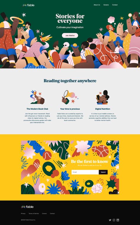 Best Web Design 2022, Non Profit Website Design Inspiration, Illustrative Website Design, Web Design About Page, Website Illustration Design, Cute Web Design, About Page Website Design, Illustrative Website, Web Design 2022