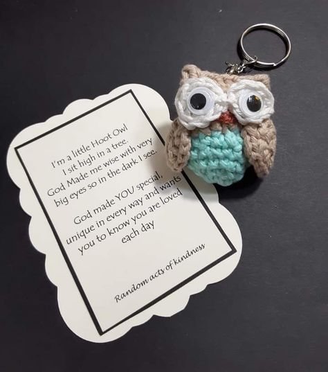 Acts Of Kindness Crochet, Kindness Crochet, Crochet Kindness, Keychain Pattern, God Made Me, Cozy Crochet Patterns, God Made You, Crochet Keychain Pattern, Cozy Crochet