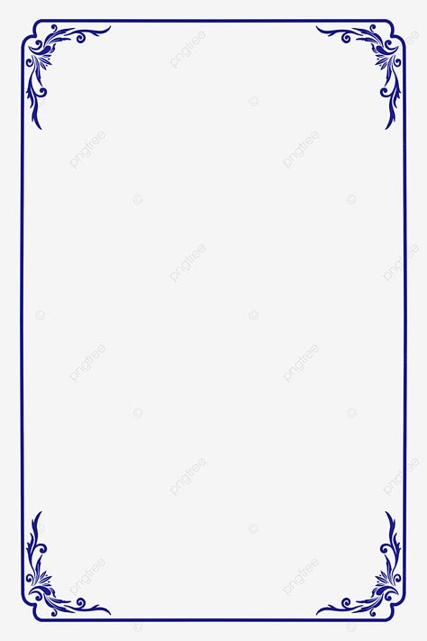 Blue Frame Border Design, Blue Frame Border, Blue Border Design, Tamil New Year Greetings, Bird Of Paradise Tattoo, Invitation Border, Wedding Borders, Filigree Frame, Simple Border