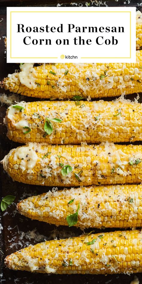 British Dessert Recipes, Parmesan Corn On The Cob, Best Corn On The Cob Recipe, Parmesan Corn, Corn In The Oven, Corn On The Cob Recipe, Oven Roasted Corn, Corn Recipes Side Dishes, Cob Oven