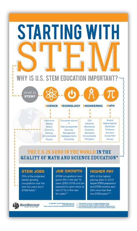 Why STEM in the U.S. still matters, and why the U.S. should catch up to other countries to stay on top of its game! Stem Infographic, Stem Student, Stem Courses, Career Lessons, Science Technology Engineering Math, Stem School, Teaching Business, Stem Resources, Stem Careers