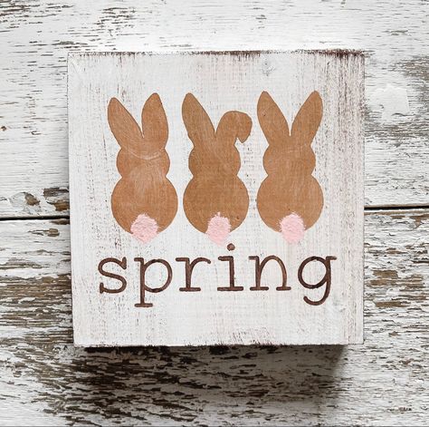 Excited to share this item from my #etsy shop: Easter Decor | Spring Sign | Tiered Tray Decor #white #housewarming #entryway #countryfarmhouse #easter #brown #minisign #springdecor #smallwoodsign Small Wood Signs, Summer Color Palettes, Easter Tiered Tray, Smallwoods Signs, Easter Sign, Cozy Candles, Easter Signs, Decor Spring, Spring Easter Decor