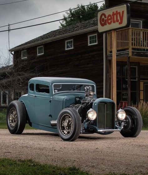 Hot Rod Autos, Model A Rat Rod, Ford Hot Rod, Vintage Hot Rod, Ford Model A, Custom Muscle Cars, Ford Classic Cars, Barrett Jackson, Hot Rods Cars