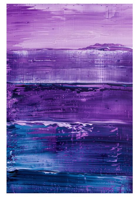 283 Abstract Interpretations of Oceanic Beauty in Purple and Blue Purple Ocean Aesthetic, Wall Decoration Ideas Bedroom, Cafe Idea, Purple Painting, Free Wall Art, Purple Wall Art, Minimalist Interior Style, Abstract Decor, Artwork For Home