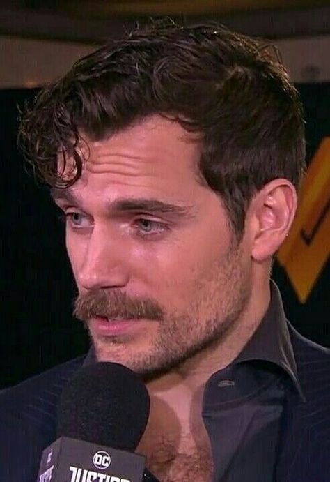 Henry Cavill With Moustache, Henry Cavill Hair, Henry Cavill Face, Henry Cavill Mustache, Superman Photoshoot, Henry Cavill Aesthetic, Henry Cavill Muscle, Hot British Actors, Moustaches Men