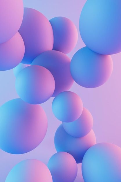 Abstract composition with white spheres ... | Premium Photo #Freepik #photo #modern-wallpaper #3d-sphere #3d-ball #3d-abstract Wallpaper Playroom, Background Thanksgiving, Floral Wallpaper Nursery, Pastel Color Background, 3d Cinema, Playroom Wallpaper, Wallpaper Nursery, Wall Aesthetic, Pastel Design