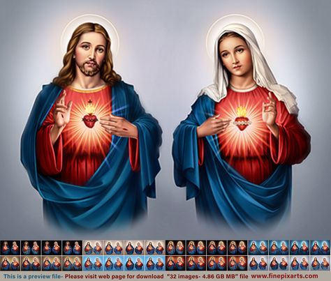 Sacred Heart of Jesus Christ & Immaculate Heart of Mary-8 Background- 32 images Jesus Pictures Hd, Images Of Jesus, Sf Wallpaper, Christian Photos, Mary Tattoo, Mary Pictures, Mother Mary Images, Jesus And Mary, Catholic Pictures