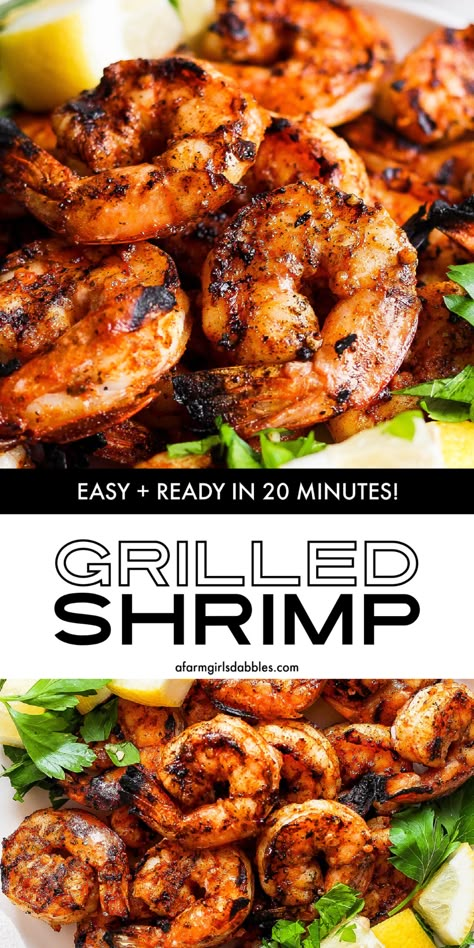 Grilled Shrimp Marinade, Easy Grilled Shrimp Recipes, Grilled Shrimp Recipe, Simple Marinade, Shrimp Marinade, Marinated Shrimp, Grilled Shrimp Recipes, Shrimp Dinner, Shrimp Recipes For Dinner