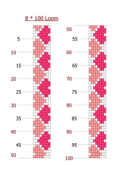 Bead Loom Patterns 9 Rows, 7 Row Bead Loom Patterns, Simple Bead Loom Patterns, Beading Bracelets Ideas, Loom Bracelet Patterns Free, Beading Loom Patterns Free, Square Stitch Beading Patterns, Bead Loom Designs Free Pattern, Simple Bracelet Patterns