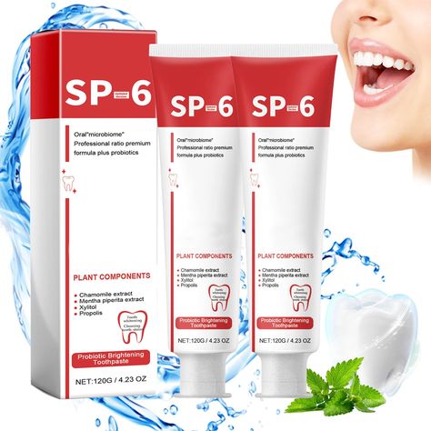 PRICES MAY VARY. 🔥Sp-6 Probiotic Toothpaste: This Sp-6 Toothpaste helps keep your breath refreshing throughout the day, and improve oral condition. Enhance your confidence with a white smile! 🦷Easy & Convenient: Say goodbye to your complicated and ineffective teeth whitening kit. Just add the tooth whitening gel to your toothpaste during your regular brushing routine. Brush your teeth with it for 3 minutes, twice a day for best results. 🌊Deep Effective Cleaning: Sp-6 Toothpaste help effective Tooth Whitening, Teeth Whitening Gel, Brush Your Teeth, White Smile, Whitening Kit, Teeth Whitening Kit, Whitening Toothpaste, Brushing, Teeth Whitening