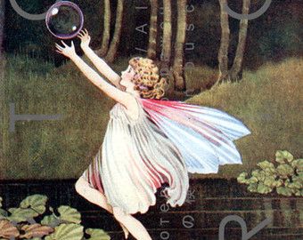 Fairy Plays With Pink Bubbles. Vintage Fairy Tale Illustration. Digital Fairy Download. Ida Rentoul Outhwaite Print. Ida Rentoul Outhwaite, Fairy Illustration, Elves And Fairies, Vintage Fairies, Fairies Elves, Antique Illustration, Fairy Magic, Flower Fairies, Fairytale Art