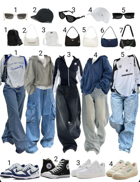 Madison Core Outfits, Baggy Outfits For School, Clothing Aesthetics Types, Clothing Aesthetic Types, Girly Tomboy, Street Style Outfits Casual, Outfit Inspo Casual, Trendy Outfits For Teens, Everyday Fashion Outfits