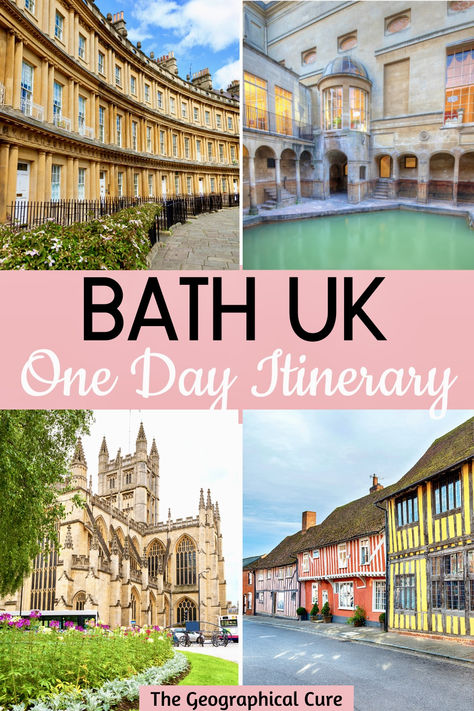 Pinterest pin for one day in Bath Bath Things To Do, Bath Itinerary, Things To Do In Bath, Bath Day Trip, Southern England Travel, City Of Bath, Best Day Trips From London, Things To Do In Bath Uk, Bath London