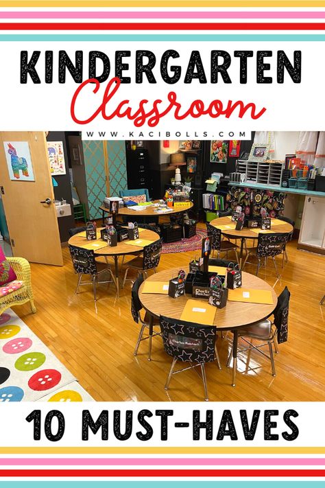 Kindergarten Class Must Have, Classroom Setup Kindergarten Layout, Kindergarten Class Organization, Set Up Kindergarten Classroom, Kindergarten Toys Classroom, Cool Kindergarten Classrooms, First Year Kindergarten Teacher Must Haves, Themes For Kindergarten Classrooms, Kindergarten Classroom Must Haves Teachers