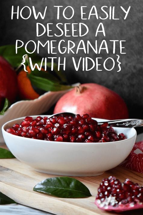 How To Remove Pomegranate Seeds, Pomegranate Video, Pomegranate Ideas, Pomegranate Seeds Recipe, Pomegranate Recipes, Beet Juice, Half Baked, Juice Recipe, Half Baked Harvest