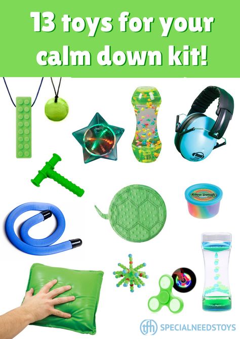 Sensory Objects, Sensory Room Ideas Schools Calm Down, Sensory Seeking, Calm Down Room, Sensory Corner, Calm Box, Special Needs Toys, Sensory Classroom, Calm Down Kit