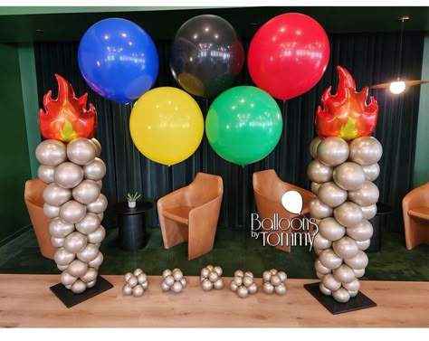 Olympic Birthday Party Ideas, Customer Service Appreciation Week, Family Field Day, Customer Service Appreciation, Beer Olympics Party, Family Olympics, Olympic Theme Party, Orientation Day, Church Christmas Party