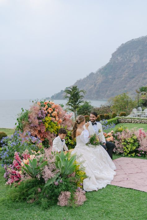 Lake Atitlan Guatemala Wedding, Lake Atitlan Wedding, El Salvador Wedding, Guatemala Wedding, Lake Atitlan Guatemala, Vibrant Wedding, Lake Atitlan, May Weddings, Pastel Wedding