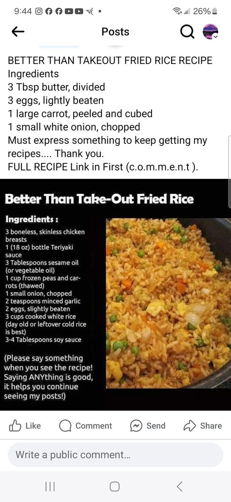 Better Than Takeout Fried Rice Recipe, Cooking White Rice, Rice Ingredients, Fried Rice Recipe, Teriyaki Sauce, White Onion, Frozen Peas, White Rice, Skinless Chicken Breast