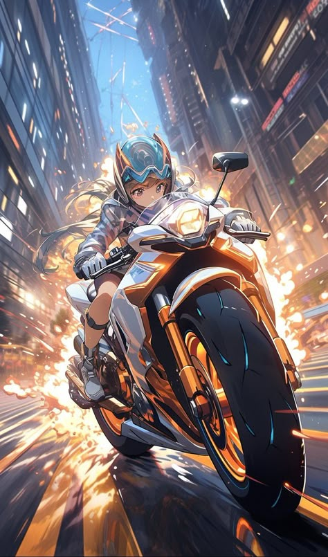 Bike Anime Wallpaper, Bike Anime, Cyberpunk V, Anime Motorcycle, Wallpaper Digital Art, Legend Series, Beginner Artist, Cyberpunk Female, Star Wars Background