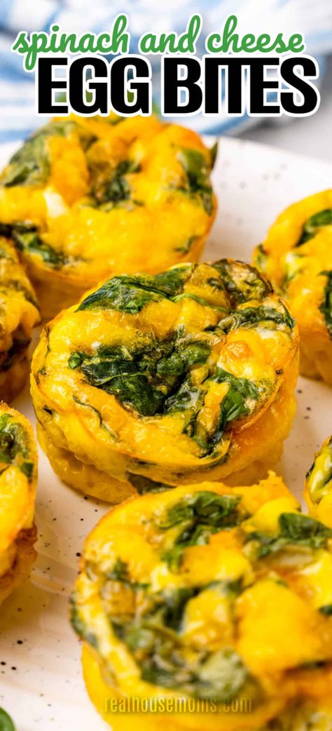 Essen, Breakfast Ideas Muffins, Breakfast Muffins Vegan, Breakfast Egg Bites, Easy Healthy Muffins, Octavia Recipes, Spinach Bites, Egg Muffins Healthy, Spinach Breakfast