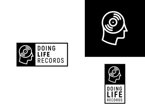 Doing Life Records Responsive Branding by Jake Warrilow The Rock Logo, Kodak Logo, Record Label Logo, Dj Logo, Adobe Photoshop Design, Logo Samples, Drawing Journal, Monogram Logo Design, Graphic Tshirt Design