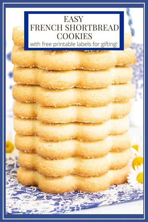 French Shortbread Cookies (Sablés Bretons) French Scones Recipe, The Cafe Sucre Farine Recipes, Windmill Cookies Recipe Dutch, French Shortbread Cookies, No Spread Shortbread Cookies, Sable Breton Recipe, French Cookies Recipes, French Cookies Traditional, Sable Cookies Recipe