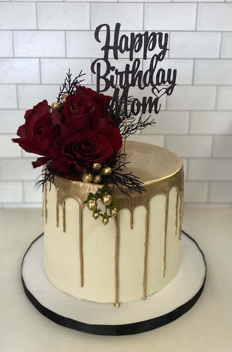 Mums Birthday Cake, 60th Birthday Cake Ideas For Mom, Birthday Cakes For Mom, Happy 21st Birthday Cake, Birthday Cake For Mum, Happy Birthday Mom Cake, Mother Birthday Cake, Wedding Cake Simple Elegant, Modern Birthday Cakes