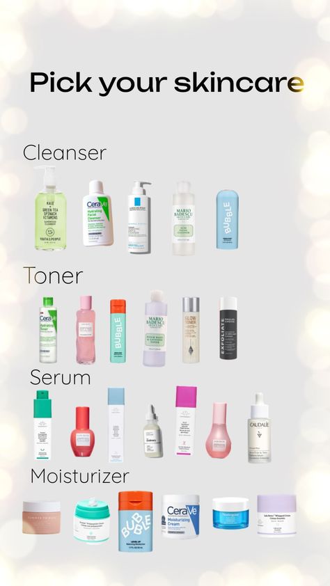 #skincare #drunkelephant #cleanser #toner #serum #moisturizer #bubble #cerave Bubble Moisturizer, Mario Badescu Toner, Bubble Toner, Kids Skin Care, Men Skin Care Routine, Minimalist Skincare, Best Toner, Simple Skincare Routine, Basic Skin Care Routine