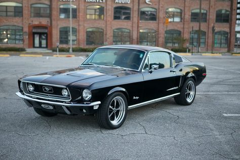 This is a Revology 1968 Mustang GT 2+2 Fastback in Raven Black, with black interior. The client has configured this car with some special-order items that will make it look even more original than other ‘68s we have built. Black Classic Mustang, Mustang 1968 Fastback, Ford Mustang 1968 Fastback, 1968 Mustang Fastback, 68 Fastback, 68 Mustang Fastback, Fastback Mustang, 1968 Mustang Gt, 68 Ford Mustang