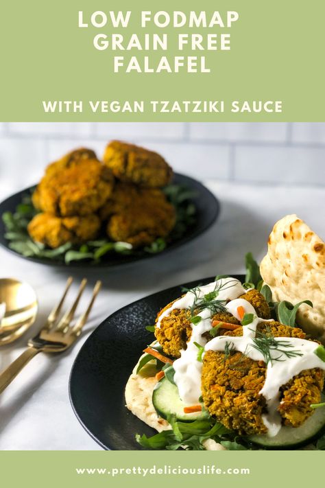 Low Fodmap Falafel, Low Fodmap Cucumber Recipes, Vegan Low Histamine Recipes, Low Fodmap Asian Recipes, Low Fodmap Vegan Recipes, Vegan Low Fodmap Recipes, Vegan Fodmap, Grain Free Recipes Dinner, Vegan Tzatziki Sauce