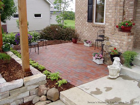 front yard patio ideas on a budget | Front Entry Garden Room ~ Charming Front Yard Patio | Flickr - Photo ... Patio Ideas On A Budget, Front Yard Patio, Brick Patio, Concrete Patios, Porch Makeover, Diy Porch, Budget Patio, Front Patio, Brick Patios