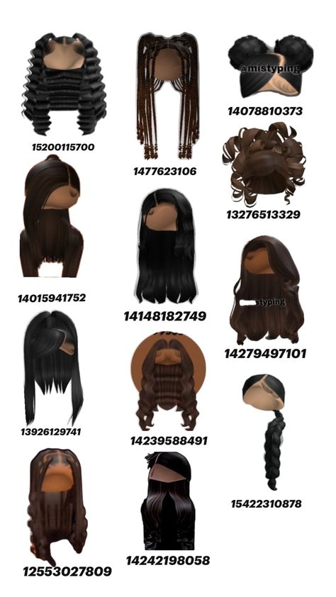 Y2k Baddie Outfits, Black Hair Id Roblox, Brown Hair Roblox Id, Roblox Sets, Brown Hair Roblox, Blocksburg Outfit Codes￼, Zepeto Looks Ideas, Pic Code, Light Skin Men