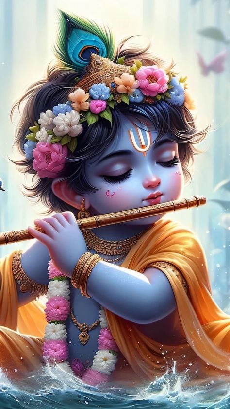 Wallpaper Backgrounds Radha Krishna, Baby Krishna Wallpapers Hd Wallpaper, Kanha Ji Images Cute, Little Kanha Ji Images, Krishna And Radha, Krishna Photography, Child Drawing, Pro Wallpaper, God Photos