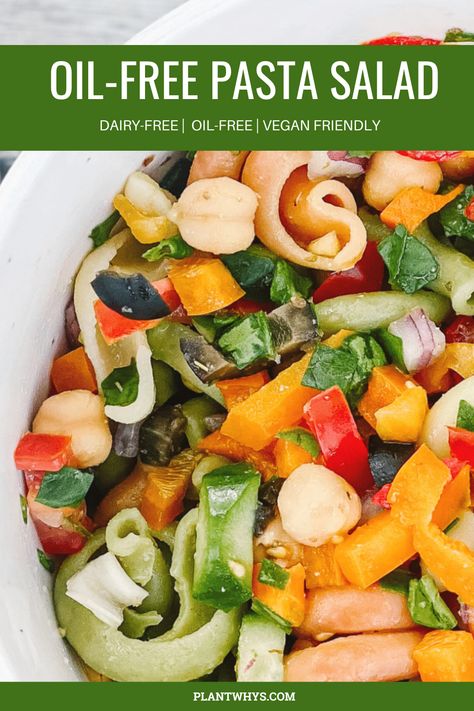 Looking for a fresh, healthy, and delicious meal? Try this plant-based, oil-free pasta salad! Packed with vibrant veggies and bursting with flavor, this recipe is perfect for a light lunch or a quick dinner. It's vegan, nutritious, and super easy to make. Click through for the full recipe! 🌱🥗🍅 #VeganRecipes #HealthyEating #OilFree #PastaSalad #PlantBased Mcdougall Diet, Banana Bread With Oil, Vegan Shakes, Buttered Cabbage, Cold Pasta Salad Recipes, Plant Based Soups, Healthy Indian Recipes, Plant Based Snacks, Cold Pasta Salad